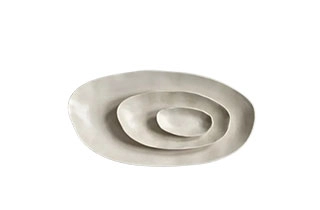 NATIVE OVAL TRAY SET of 3